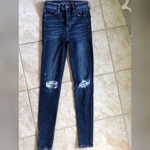 American Eagle super high rise Jegging size 0 long